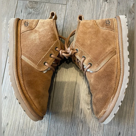 Ugg Neumel Boot, Heritage Chukka, Chestnut Suede, Lace Up, Size 7 - Picture 4 of 13